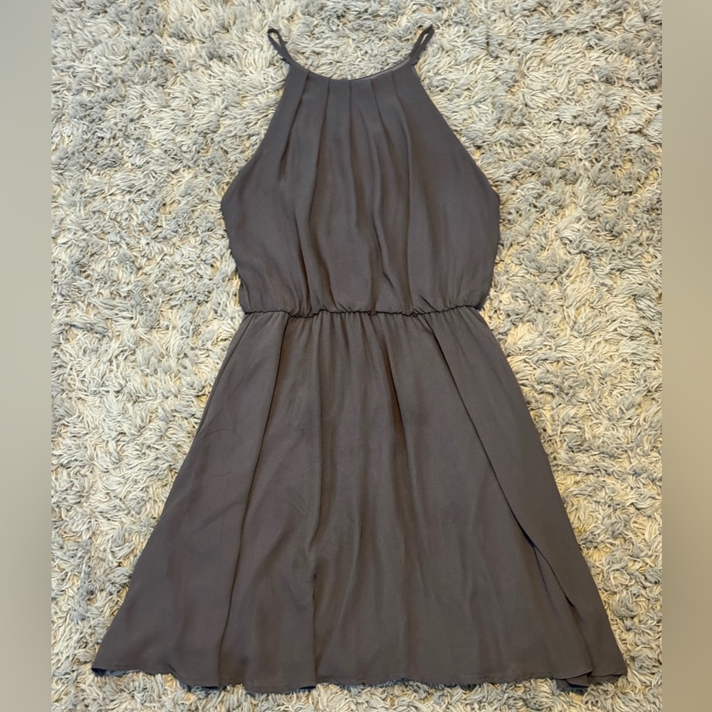Grey mini dress